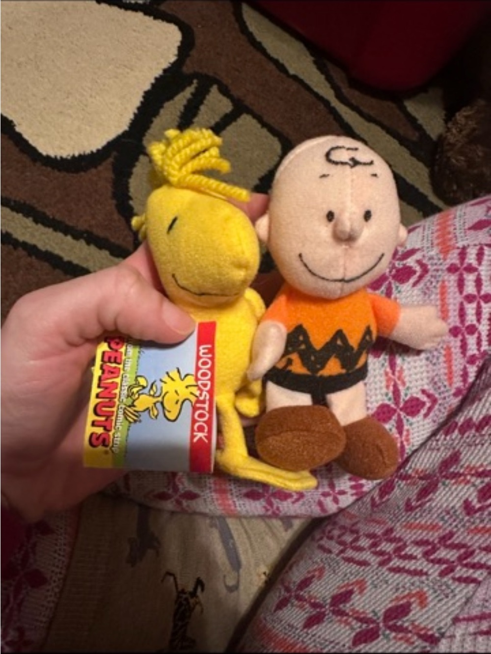 Peanuts Woodstock & Charlie Brown Plush Toy Set - Mini